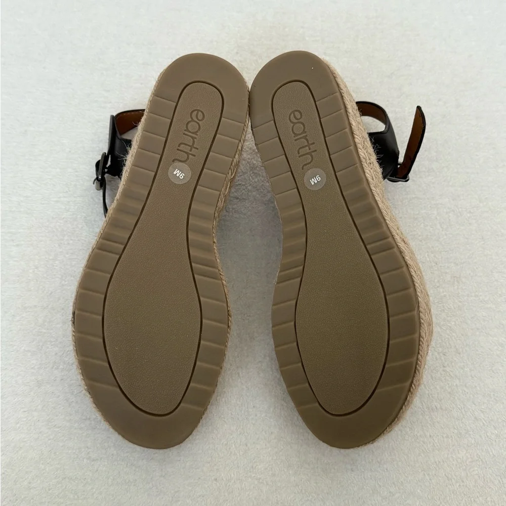 Espadrille Platform Leather Woven Sandals Women’s Size 9 Summer Boho NWT